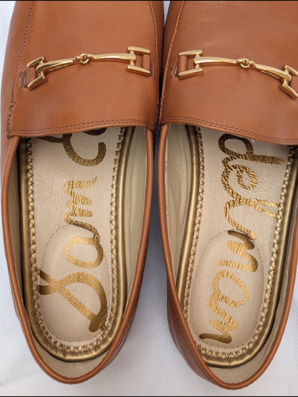Sam Edelman Loraine Brown Leather Horsebit Loafers 9.5 - Picture 4 of 12